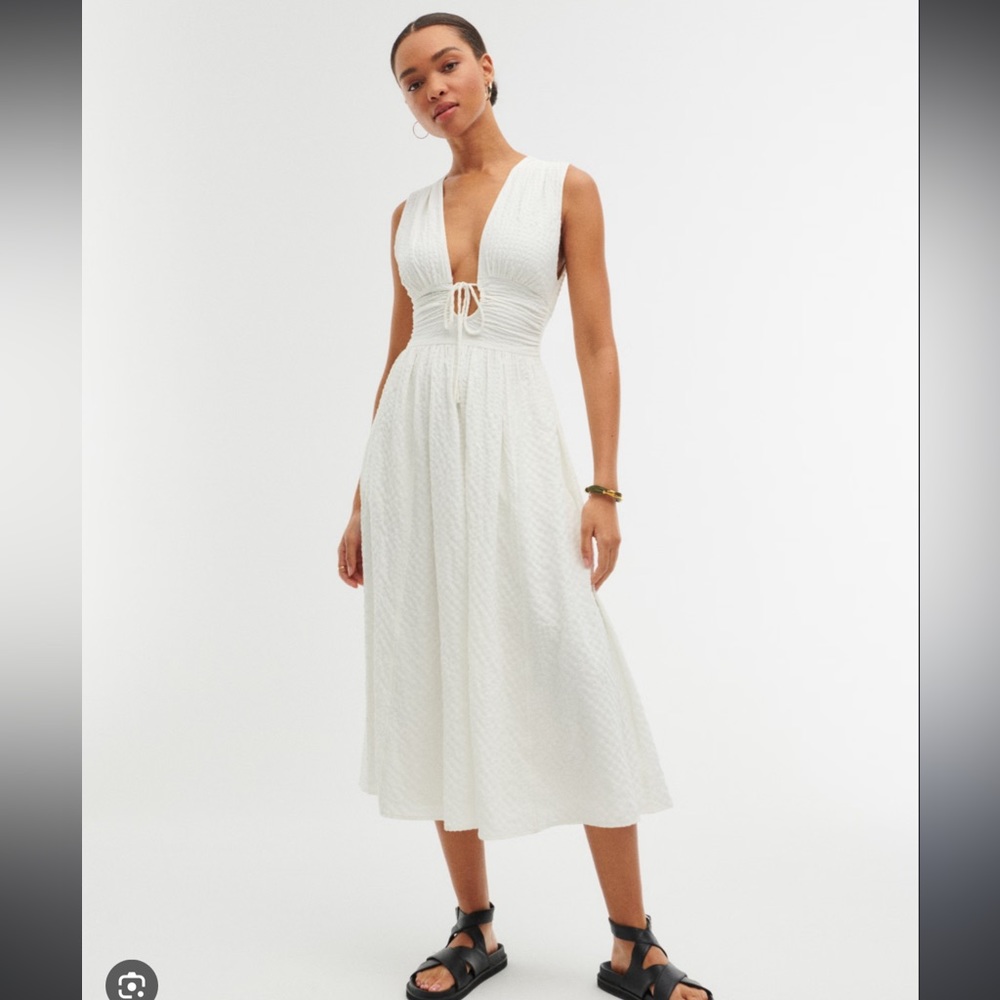 Abercrombie Seersucker Midi Dress - NWT